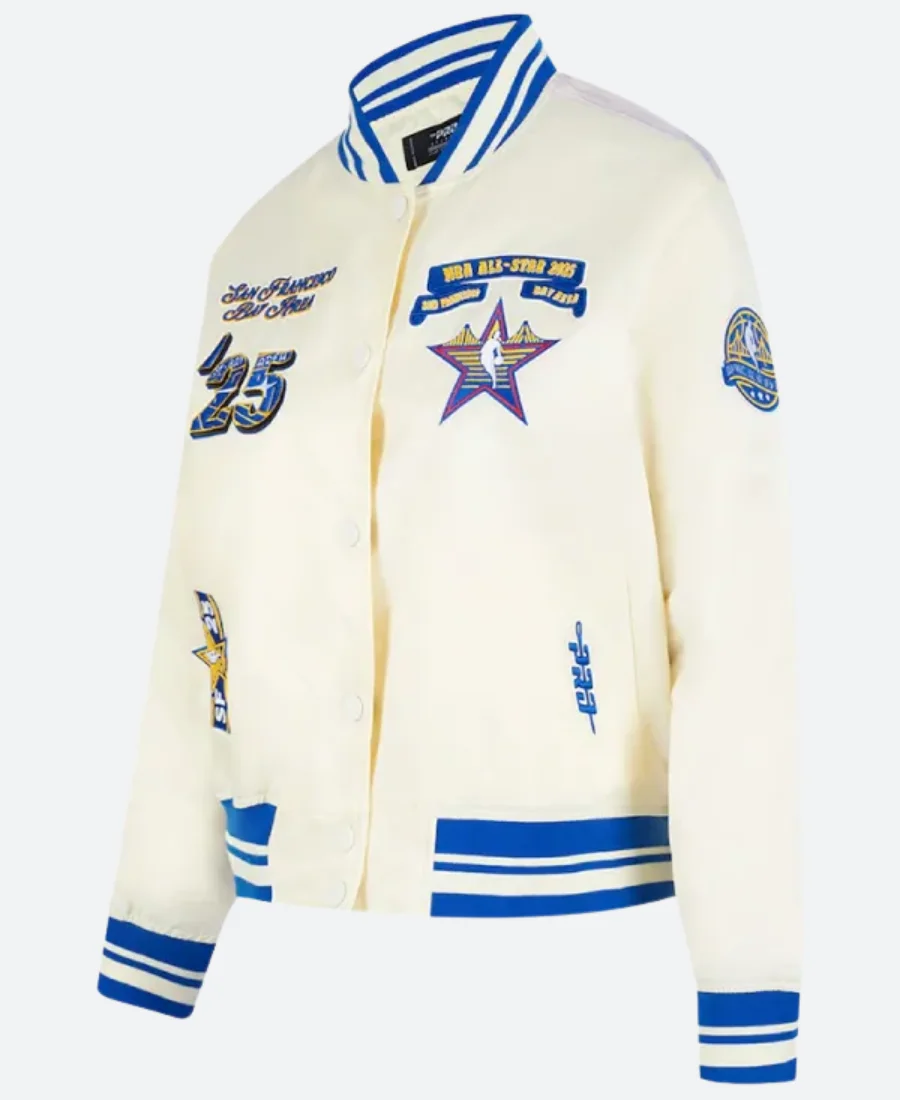 All Star Game X SF Bay Area Cream Varsity Jacket