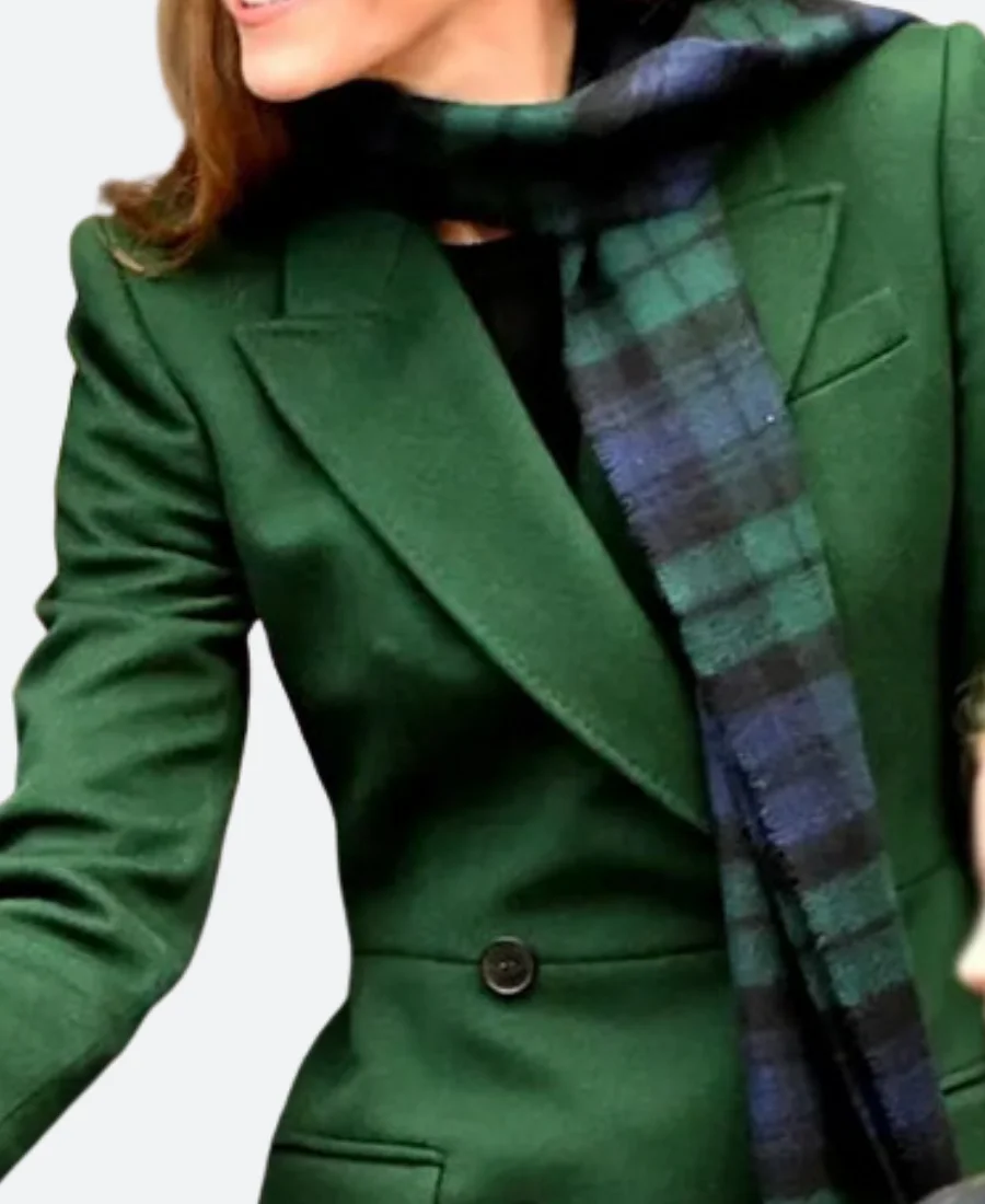 Christmas Service Kate Middleton Trench Coat - Image 5