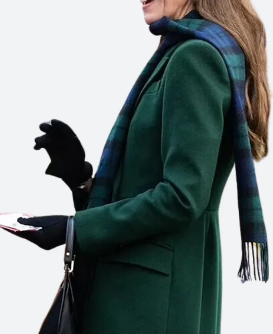 Christmas Service Kate Middleton Trench Coat - Image 3