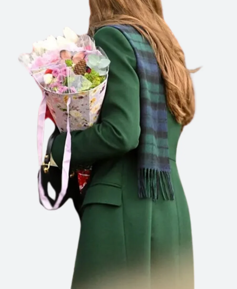 Christmas Service Kate Middleton Trench Coat - Image 2