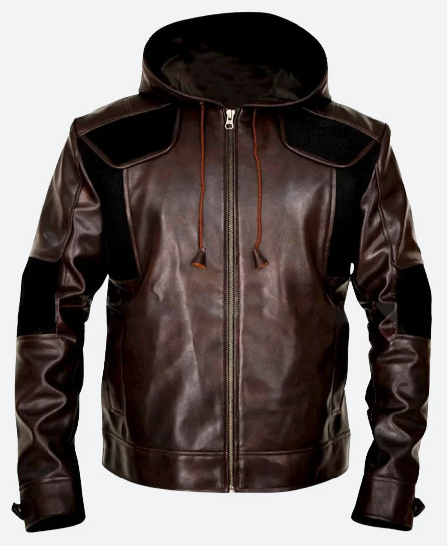 Detroit Become Human Gavin Reed Hooded Leather Jacket