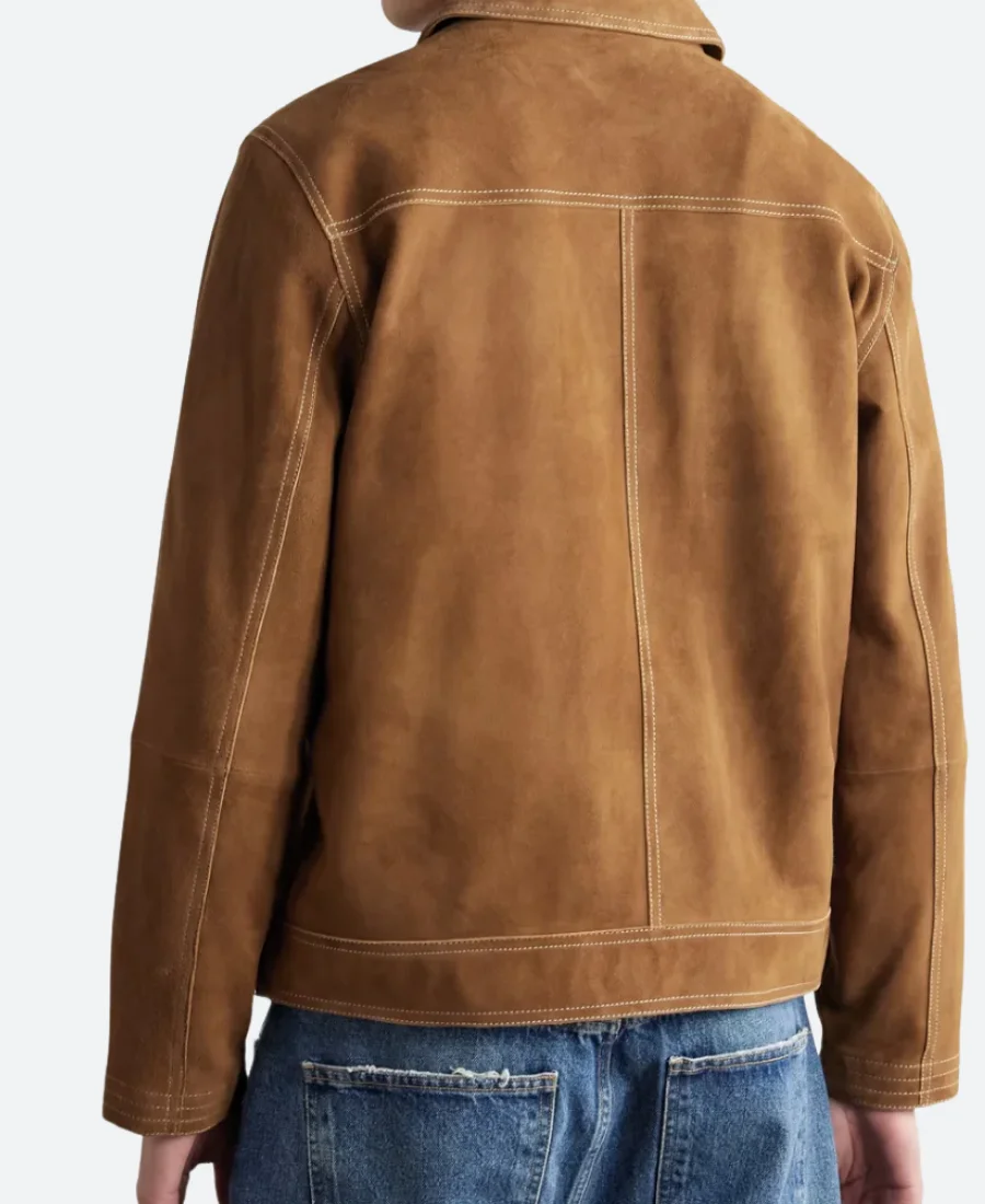 Etalk 2025 Tom Burke Suede Leather Jacket - Image 2