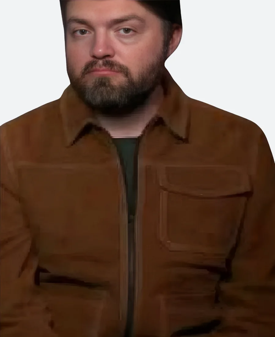 Etalk 2025 Tom Burke Suede Leather Jacket - Image 3