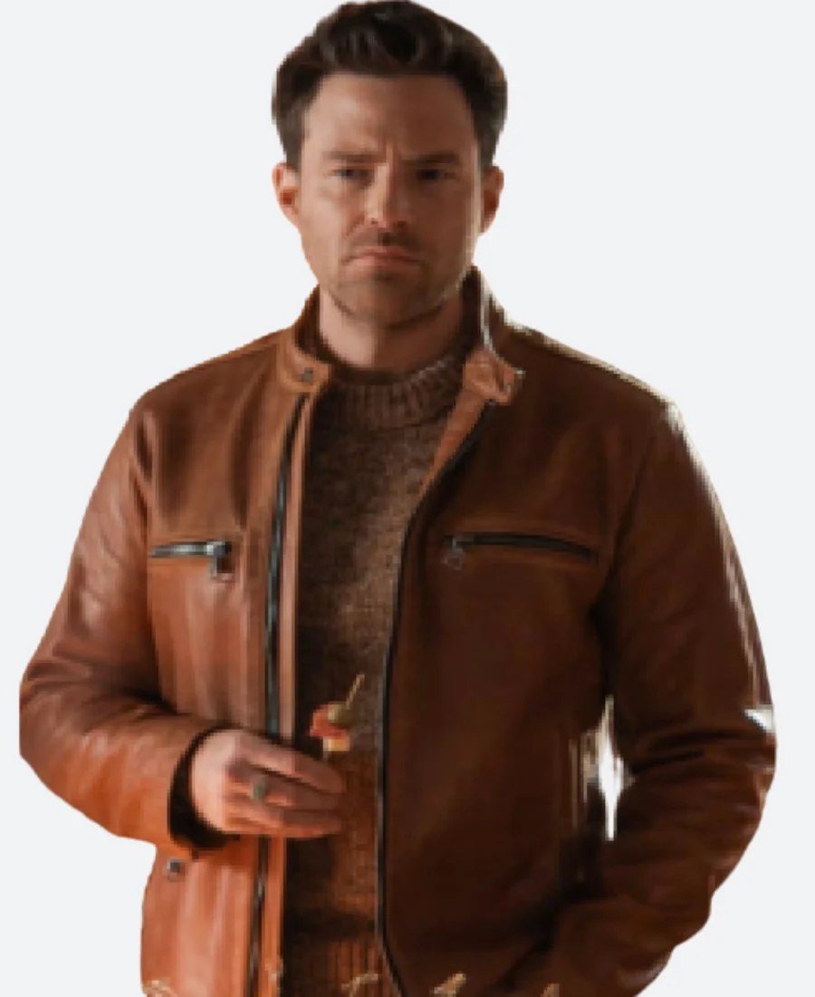 Grosse Pointe Garden Society S01 Brett Leather Jacket - Image 3
