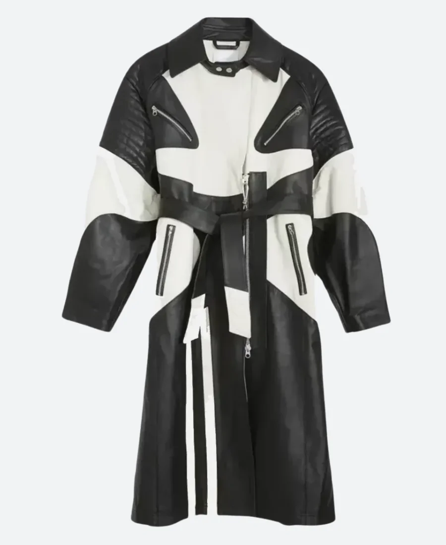 Beetlejuice Beetlejuice 2024 Delia Deetz Leather Coat