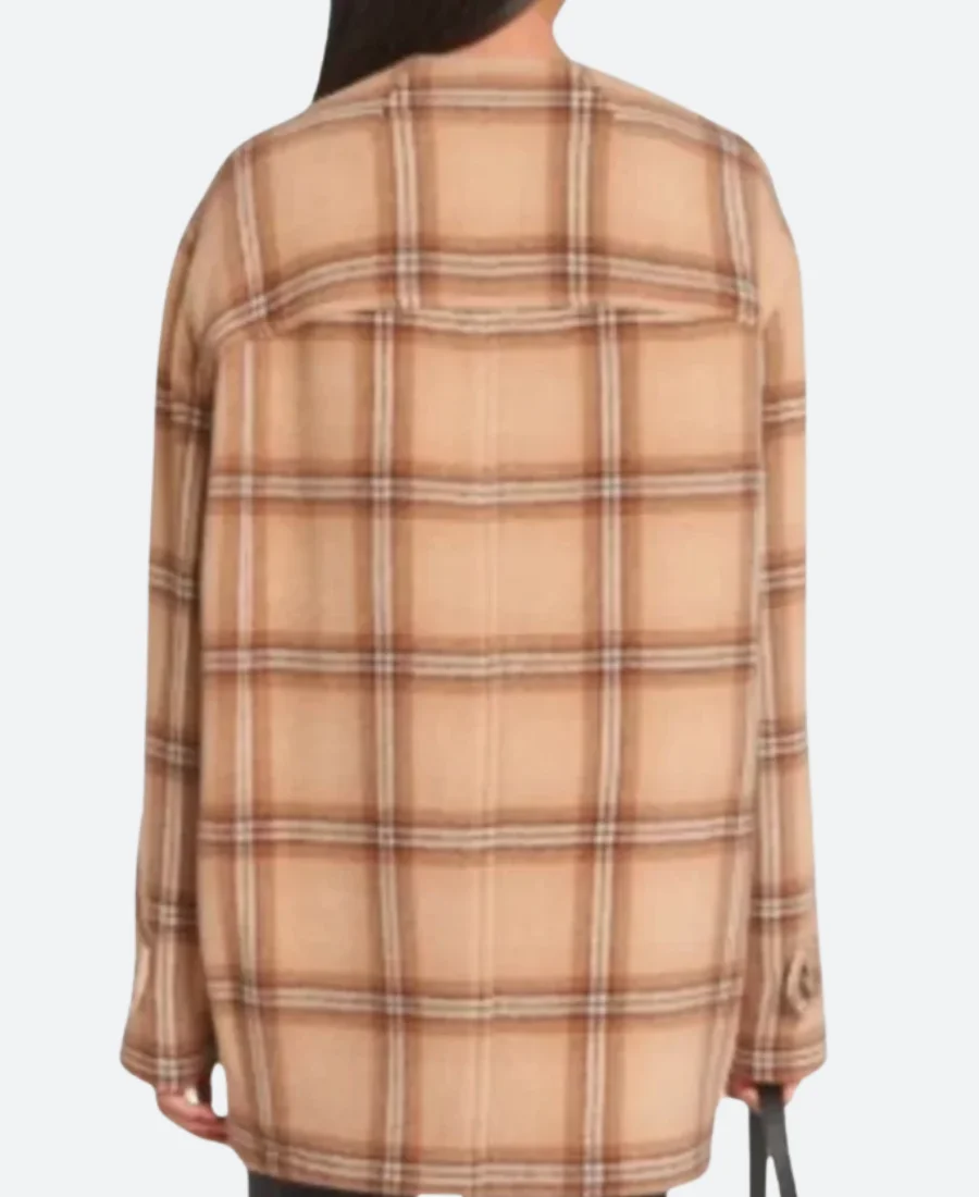 Happy Face 2025 Ivy Campbell Checked Coat - Image 2