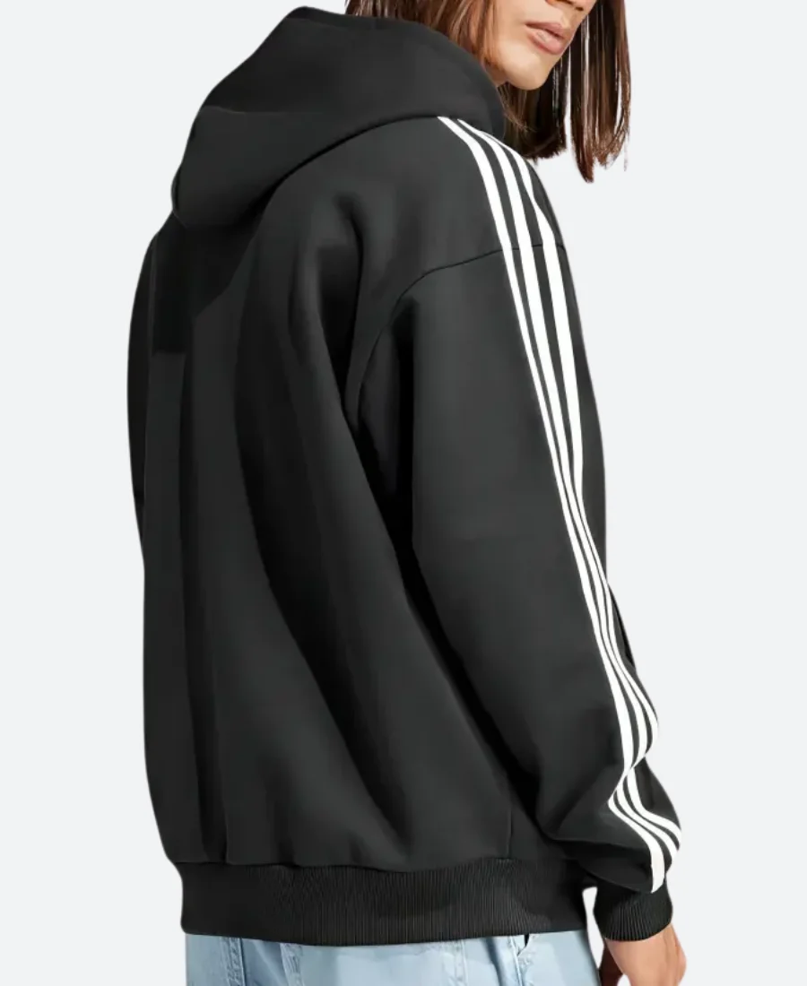 Korn Black & White Stripped Hoodie - Image 2