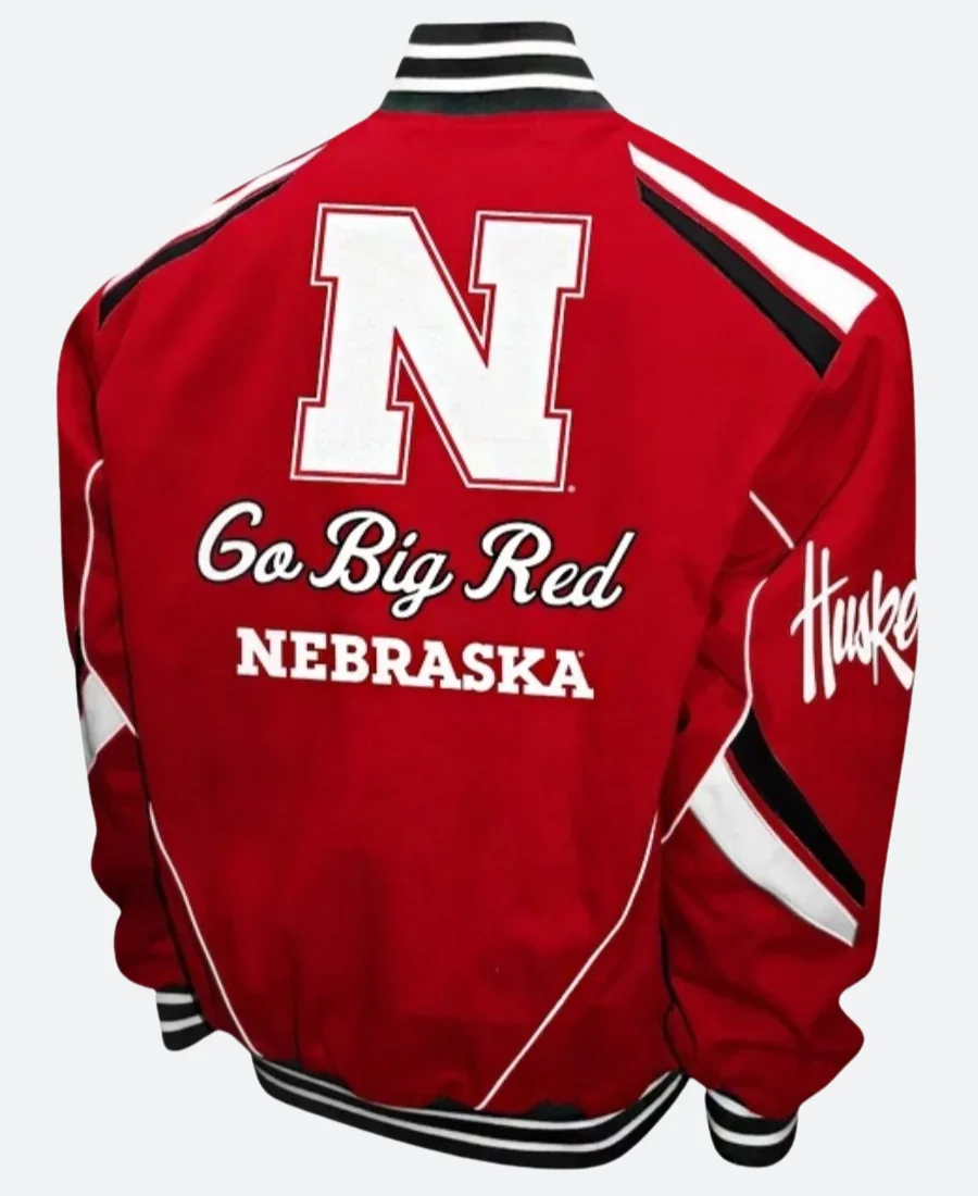 Nebraska Huskers Go Big Red Varsity Jacket - Image 2