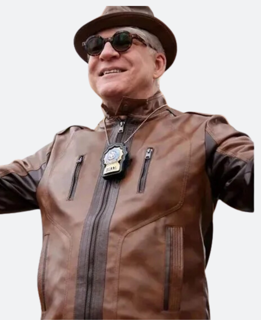 Only Murders in the Building Charles Haden Leather Jacket - Image 3