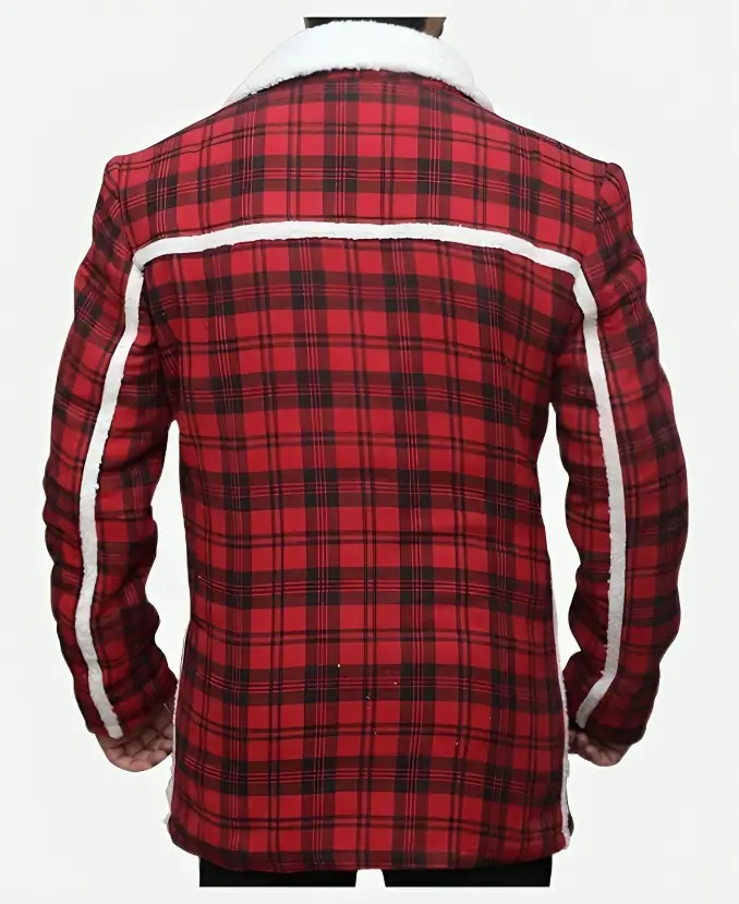 Ryan Reynolds Deadpool Red Plaid Jacket - Image 2