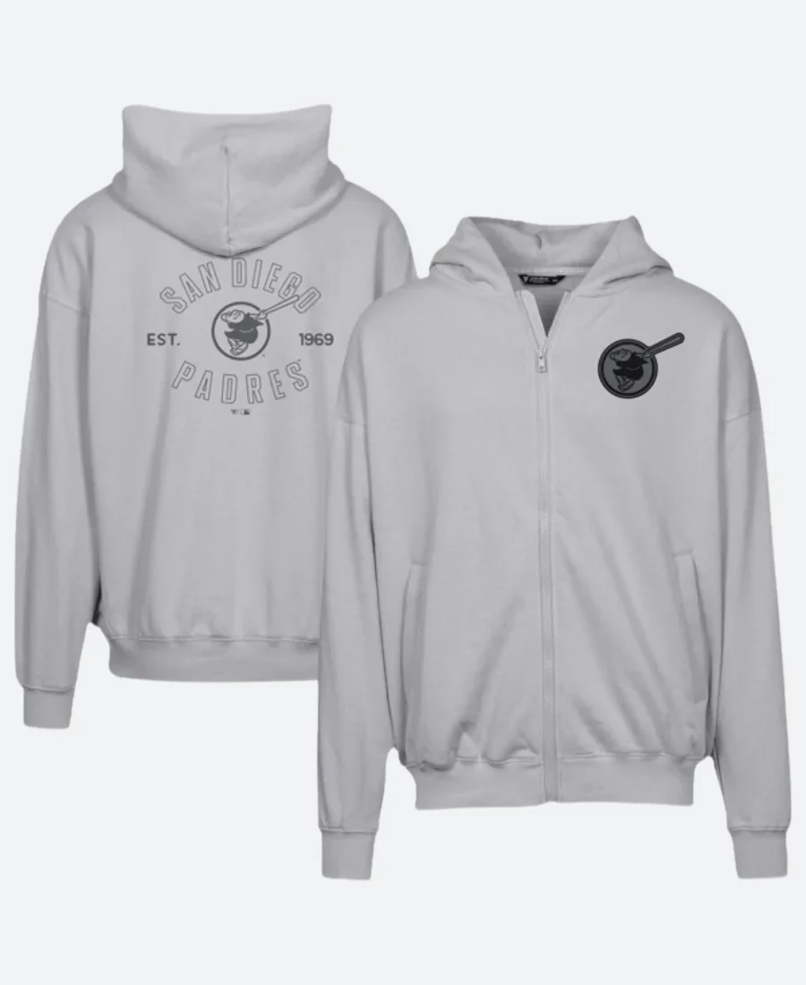 San Diego Padres Uphill Abyssal Zipper Hoodie - Image 3