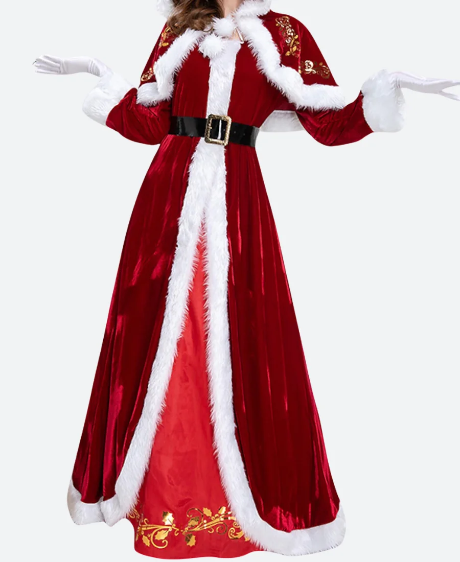 Women Santa Claus Christmas Coat