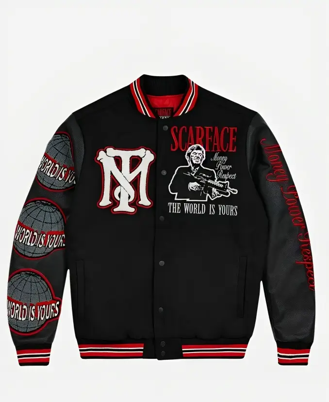 Scarface Letterman Varsity Jacket - Image 3