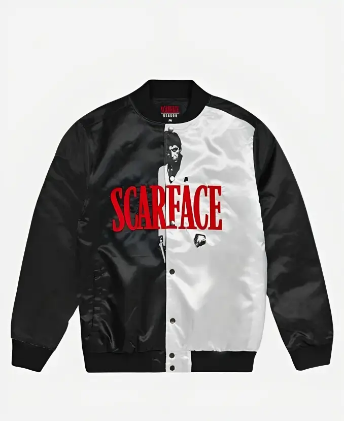 Scarface Black Satin Jacket - Image 4