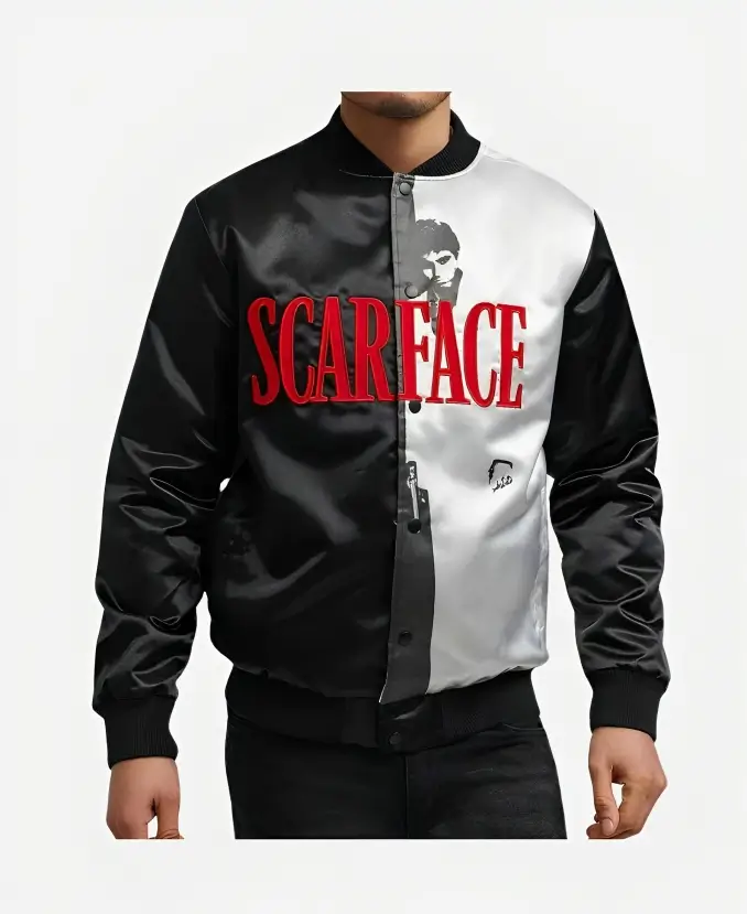 Scarface Black Satin Jacket