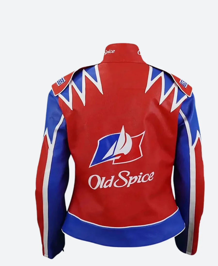 Talladega Nights Cal Naughton Old Spice Leather Jacket - Image 2