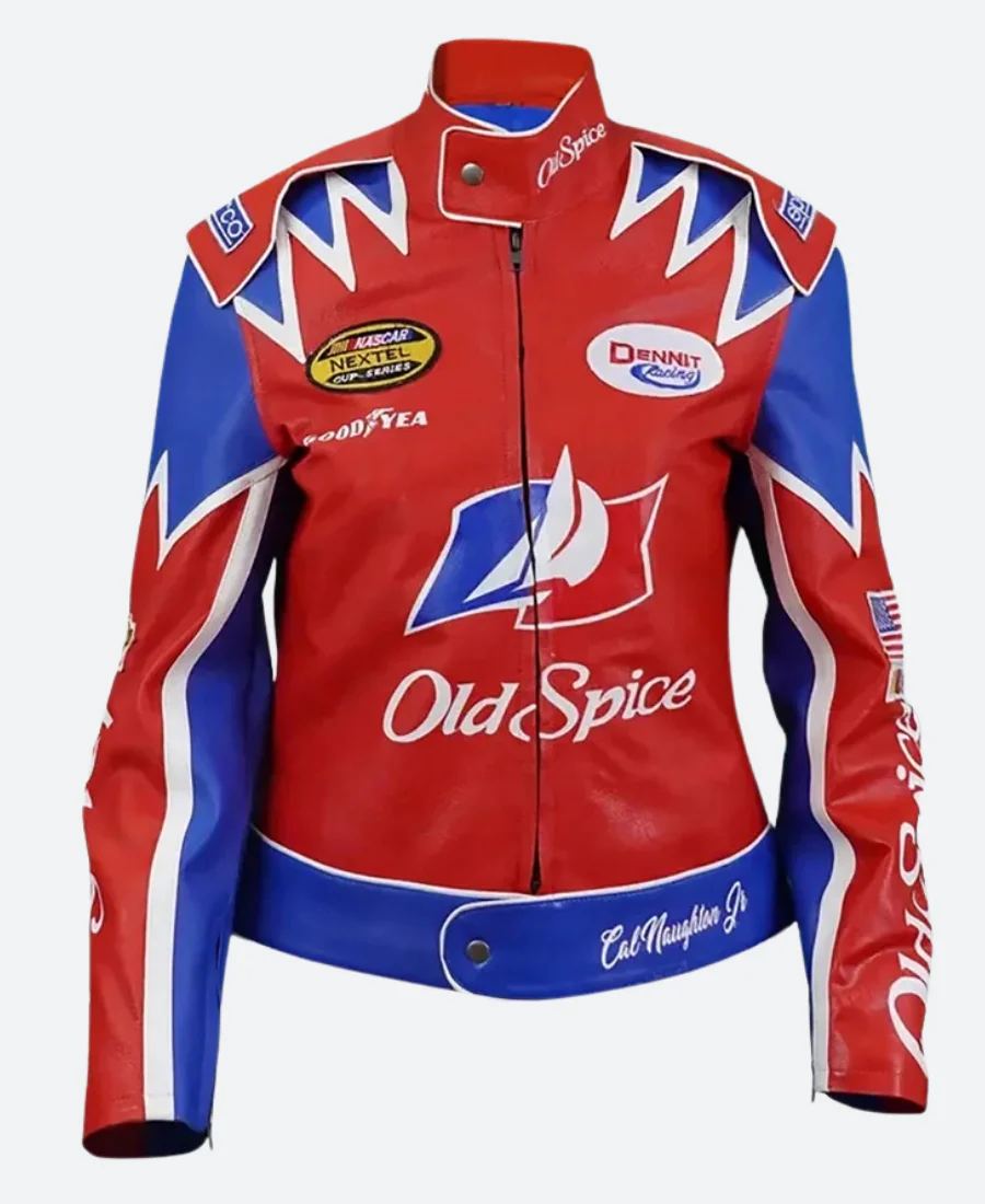 Talladega Nights Cal Naughton Old Spice Leather Jacket