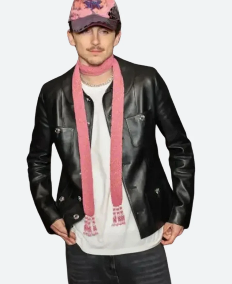 Timothee Chalamet Leather Jacket - Image 2