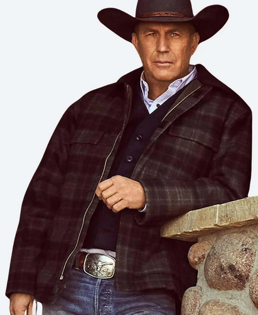 Yellowstone John Dutton Plaid Jacket - Image 3