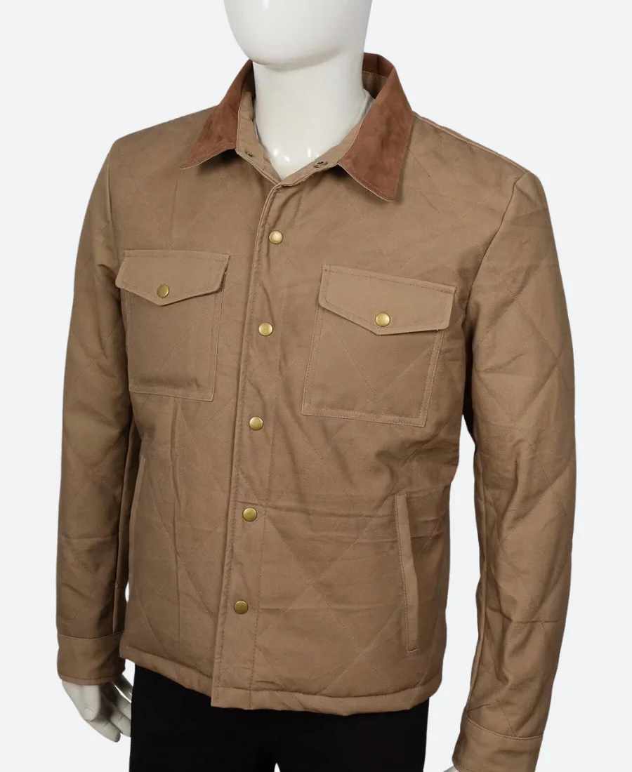 Yellowstone John Dutton Quilted Cotton Jacket - Image 4