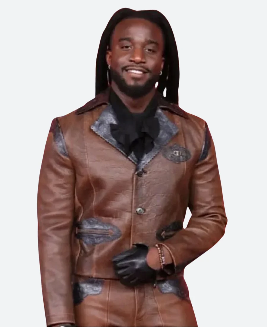 Academy Country Music Awards Shaboozey Leather Jacket - Image 2