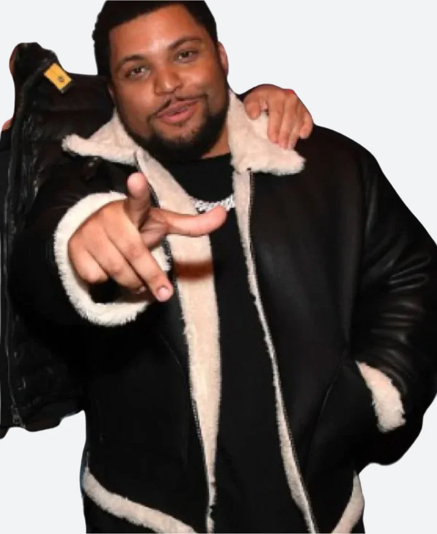 Den of Thieves 2 O'Shea Jackson Jr Leather Jacket - Image 3