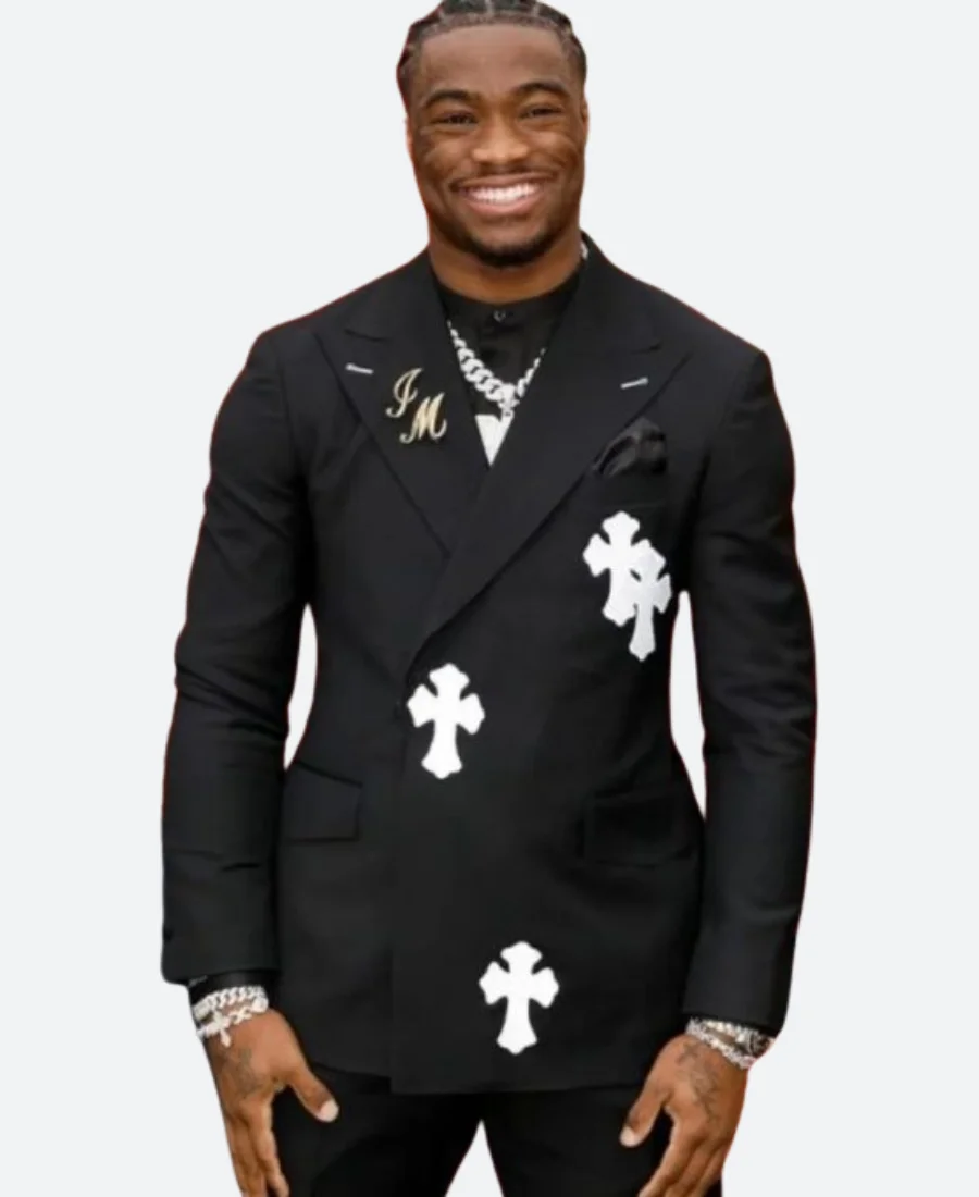 Jalen Milroe 2025 Draft Red Carpet Blazer