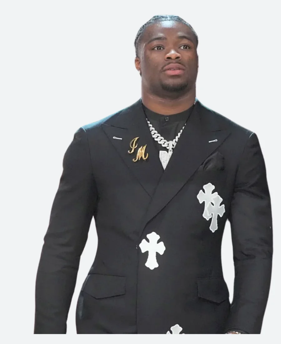Jalen Milroe 2025 Draft Red Carpet Blazer - Image 2