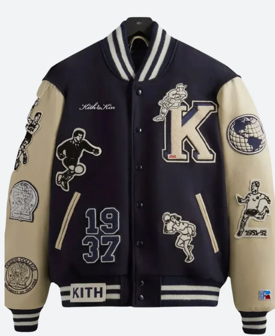 Kith CUNY Queens College X Golden Bear Varsity Jacket