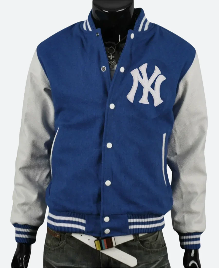 NY Yankee Letterman Varsity Jacket - Image 3