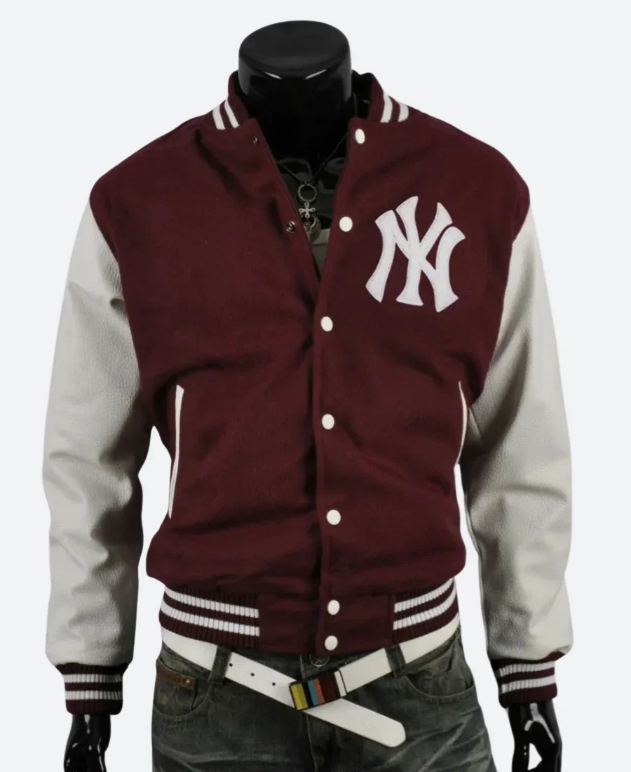 NY Yankee Letterman Varsity Jacket - Image 4