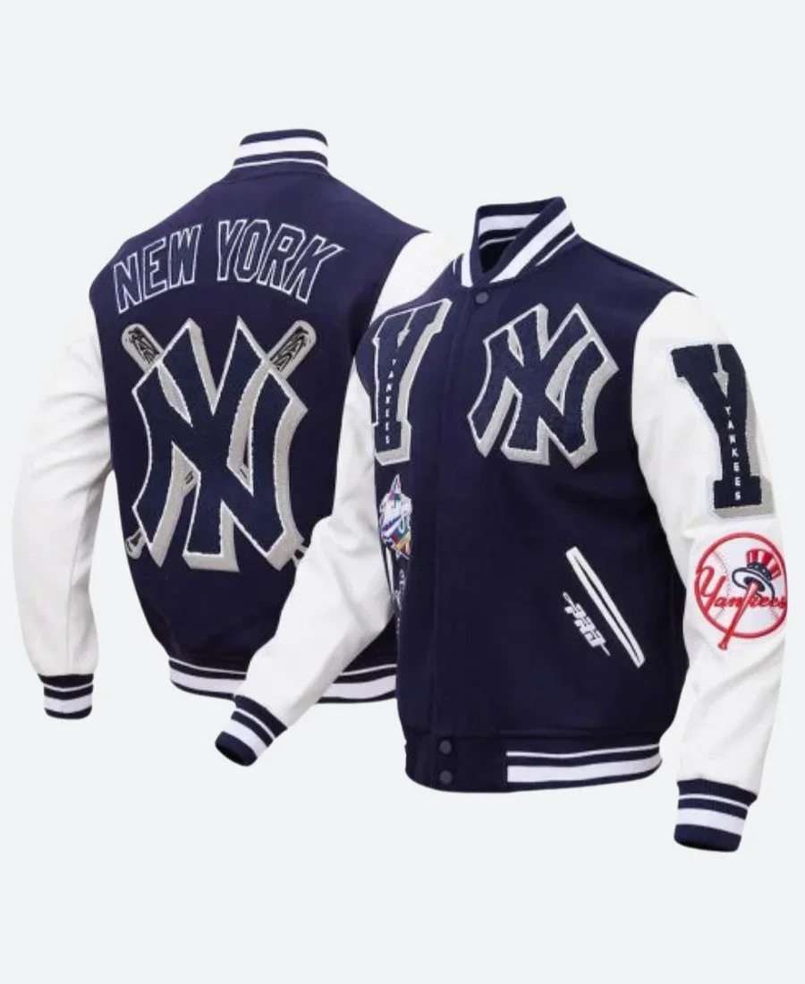 NY Yankees Letterman Varsity Jacket - Image 3