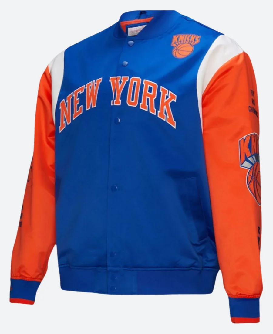 New York Knicks Blue Varsity Jacket