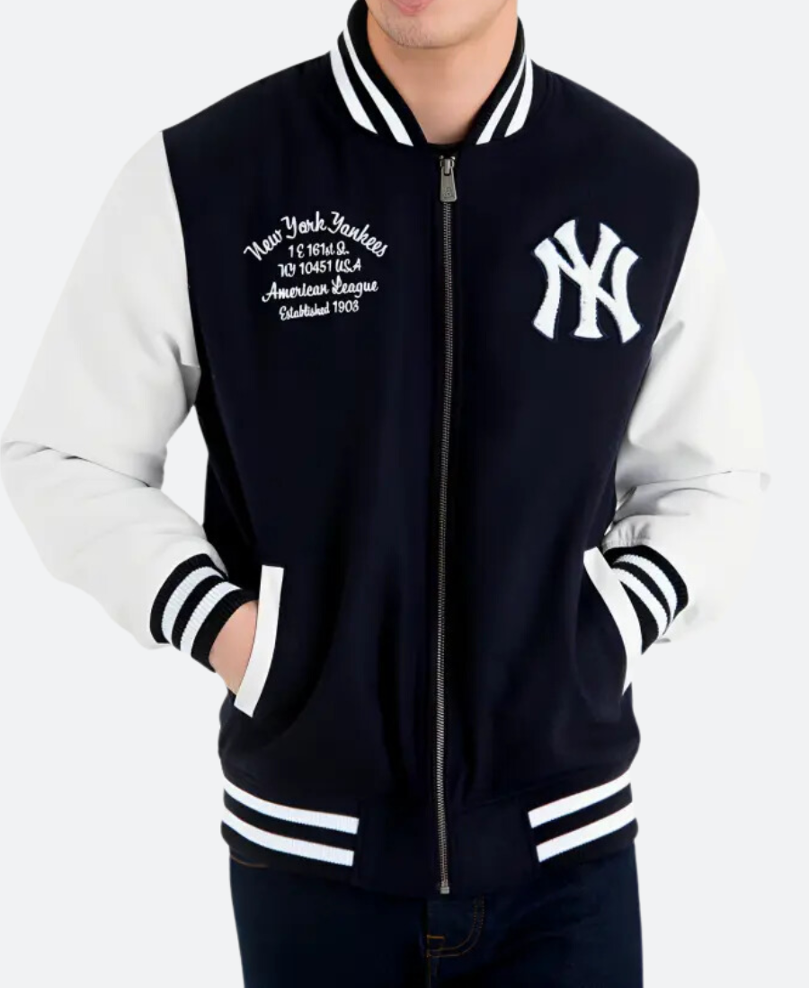 New York Yankees Navy Blue Varsity Jacket