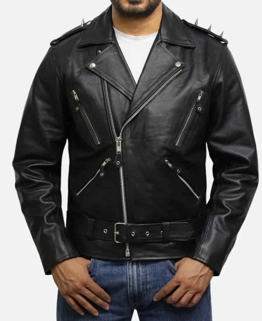 Nicolas Cage Ghost Rider Spikes Jacket - Image 2