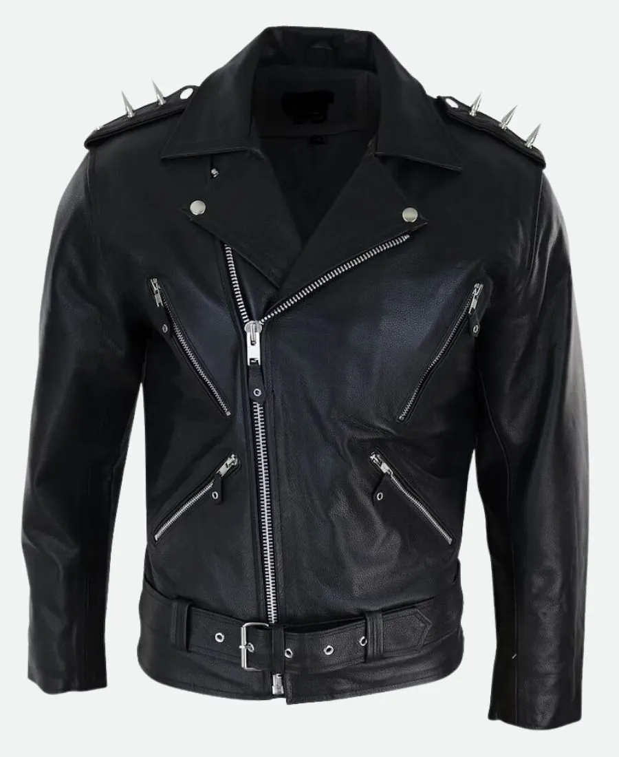 Nicolas Cage Ghost Rider Spikes Jacket - Image 5