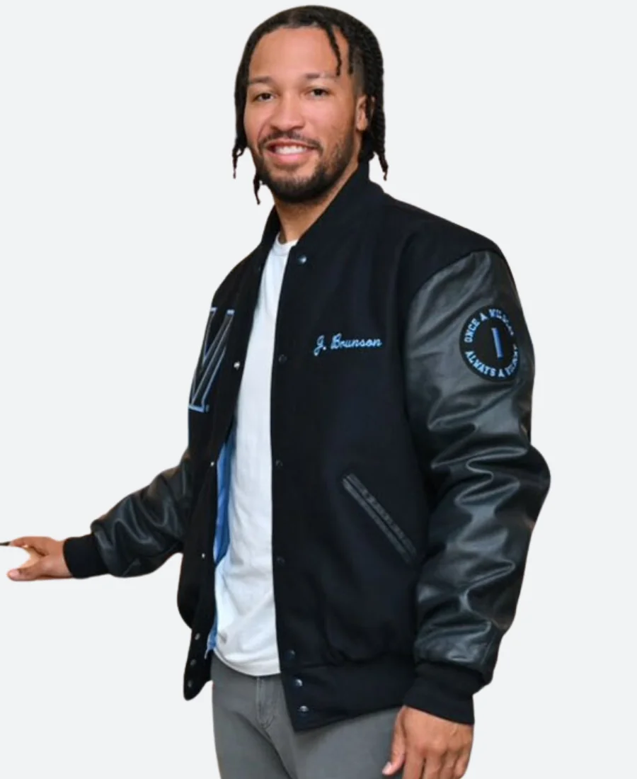 Ny Nicks Jalen Brunson Villanova Varsity Jacket - Image 5