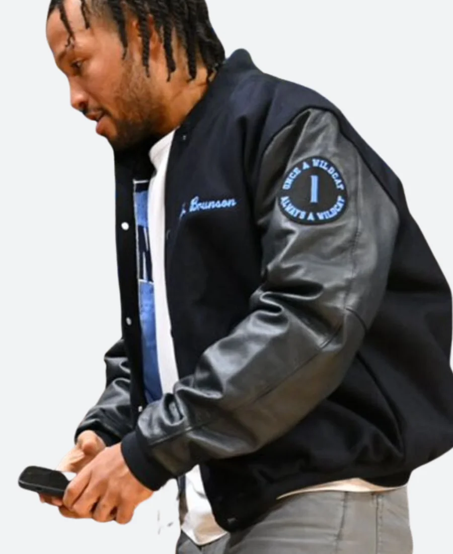 Ny Nicks Jalen Brunson Villanova Varsity Jacket - Image 4