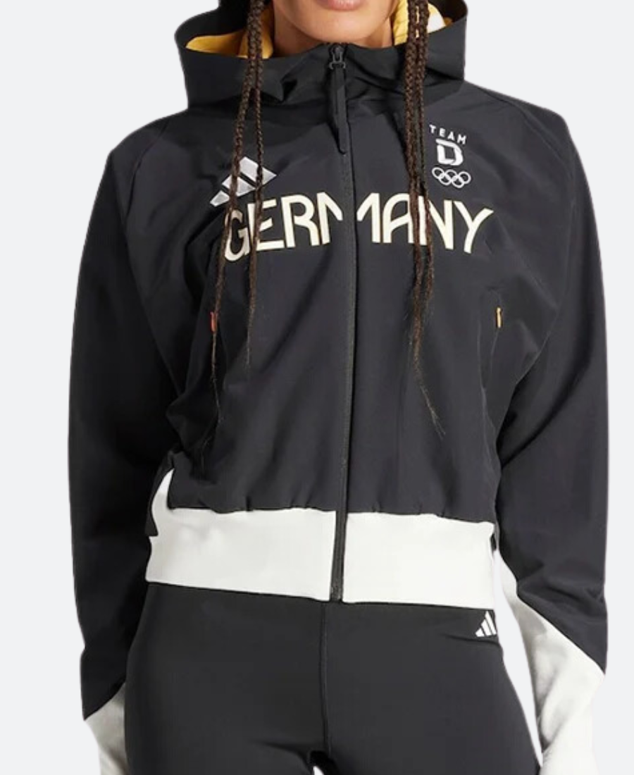 Olympic Team Germany Black Hooded Jacket - Image 4