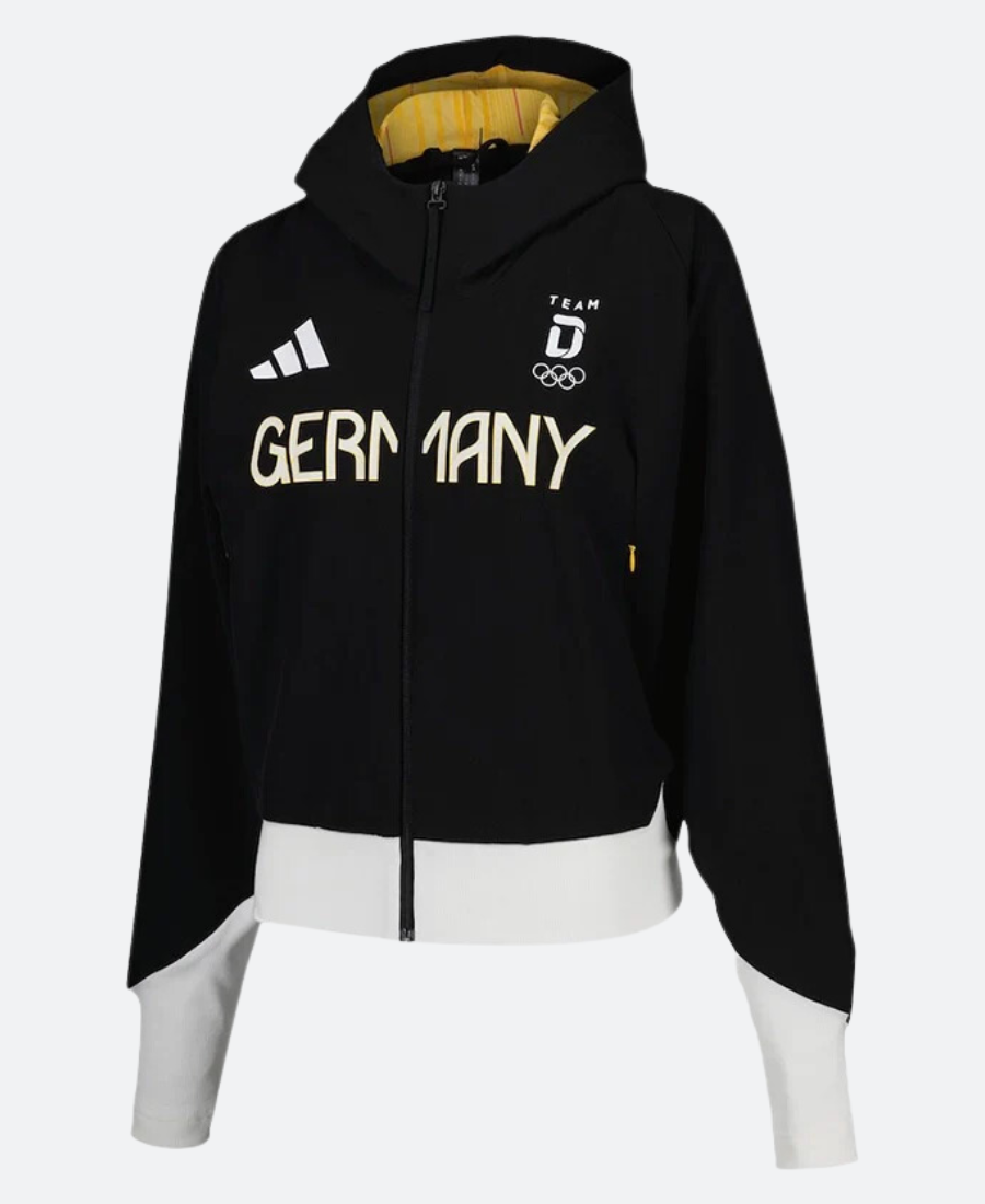 Olympic Team Germany Black Hooded Jacket - Image 3