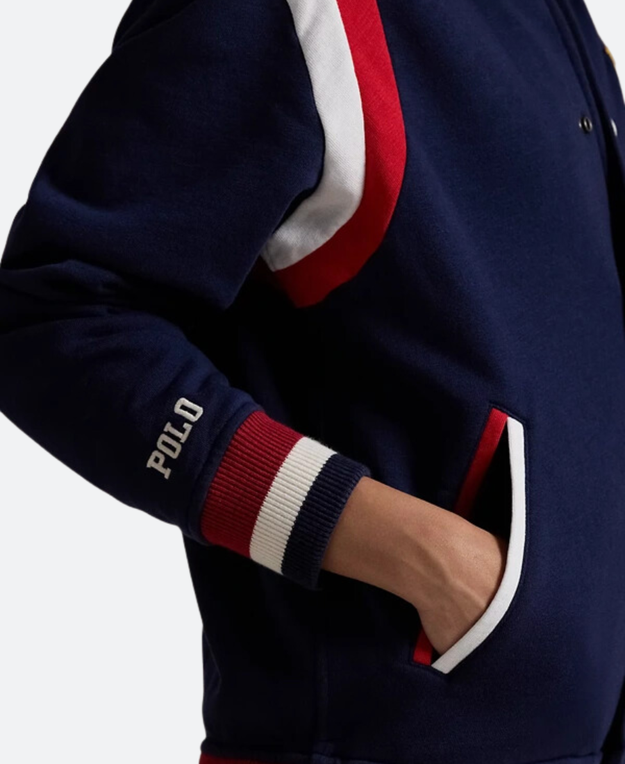 Olympic Team USA Blue Baseball Jacket - Image 3
